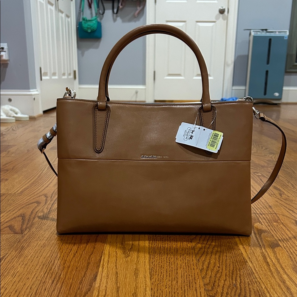 Coach Tan Leather Satchel